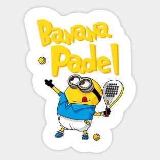 BANANA PADEL BLACK Sticker